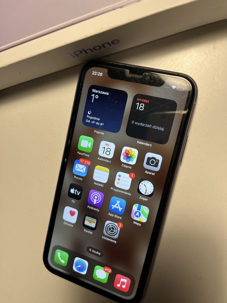 Iphone 11 fioletowy
