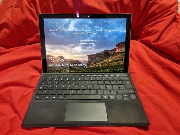 Surface pro 5 de 256gb disco core i5 tablet computador portátil