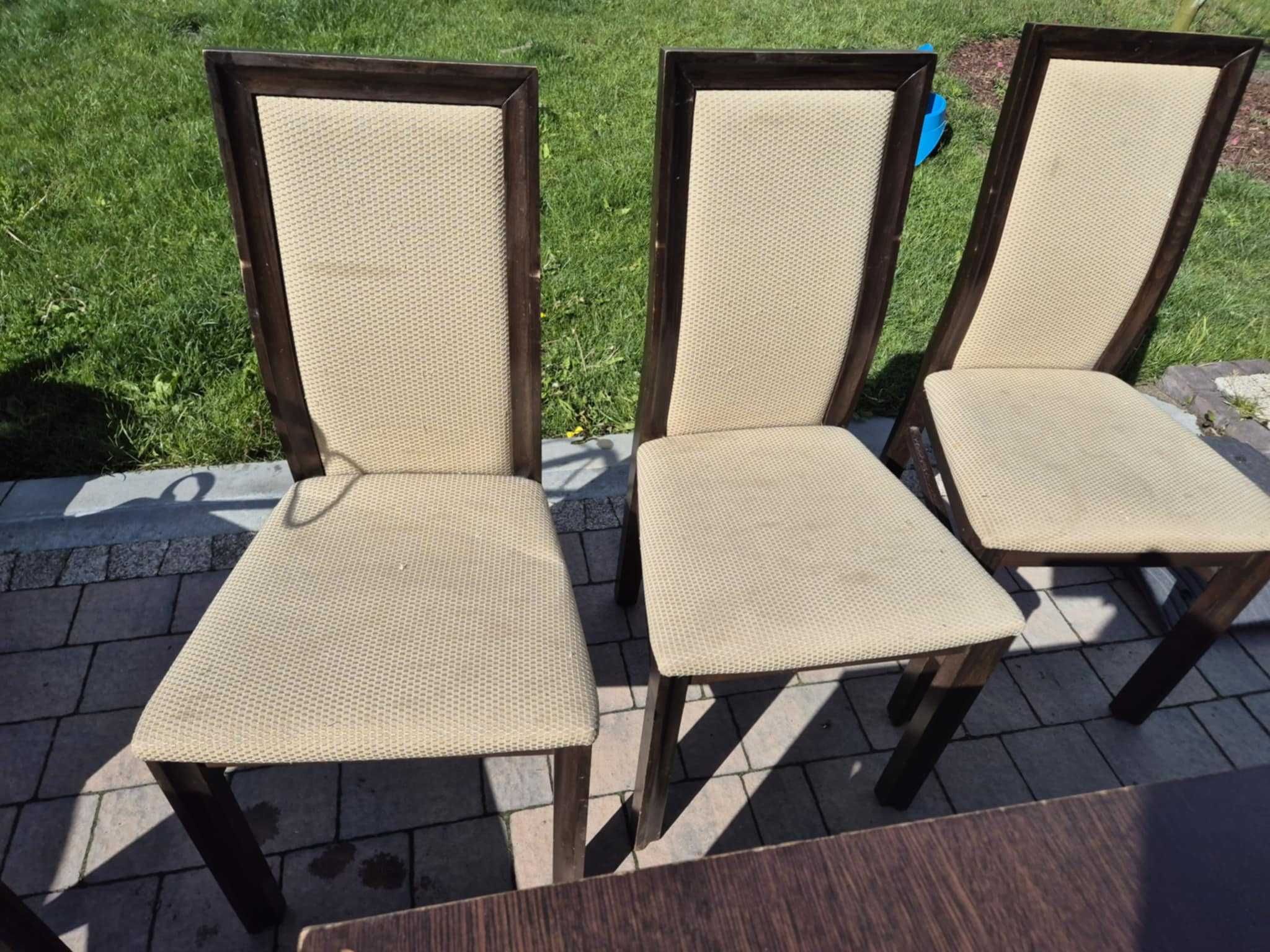 Stół rozkładany z 6 krzesłami 140x90