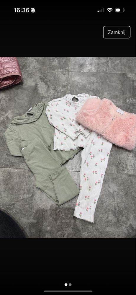 Zestaw dla dziewczynki h&m 92