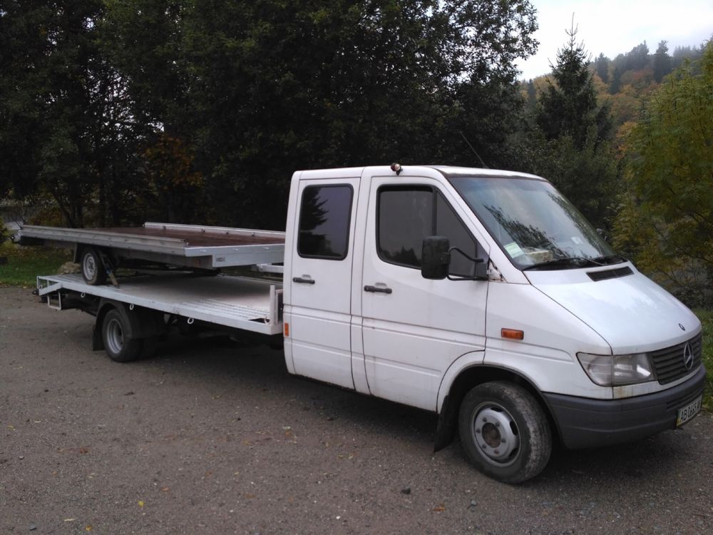 Mercedes-Benz Sprinter 412 2.9TDI дубль-кабіна спарка платформа 5м*2м