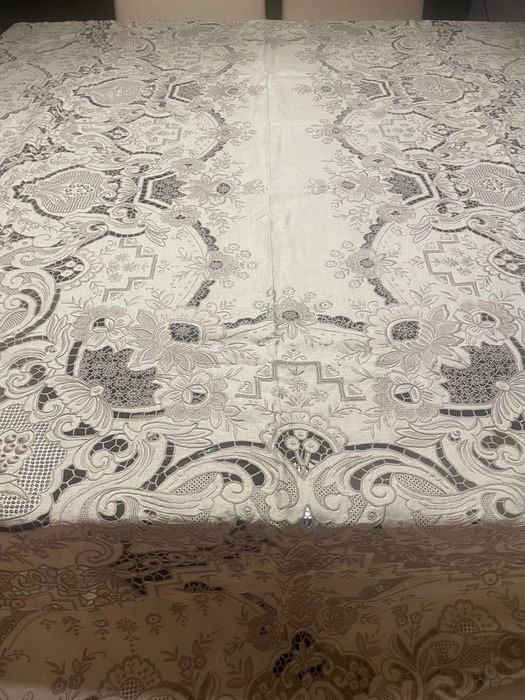 Toalha renda bordada