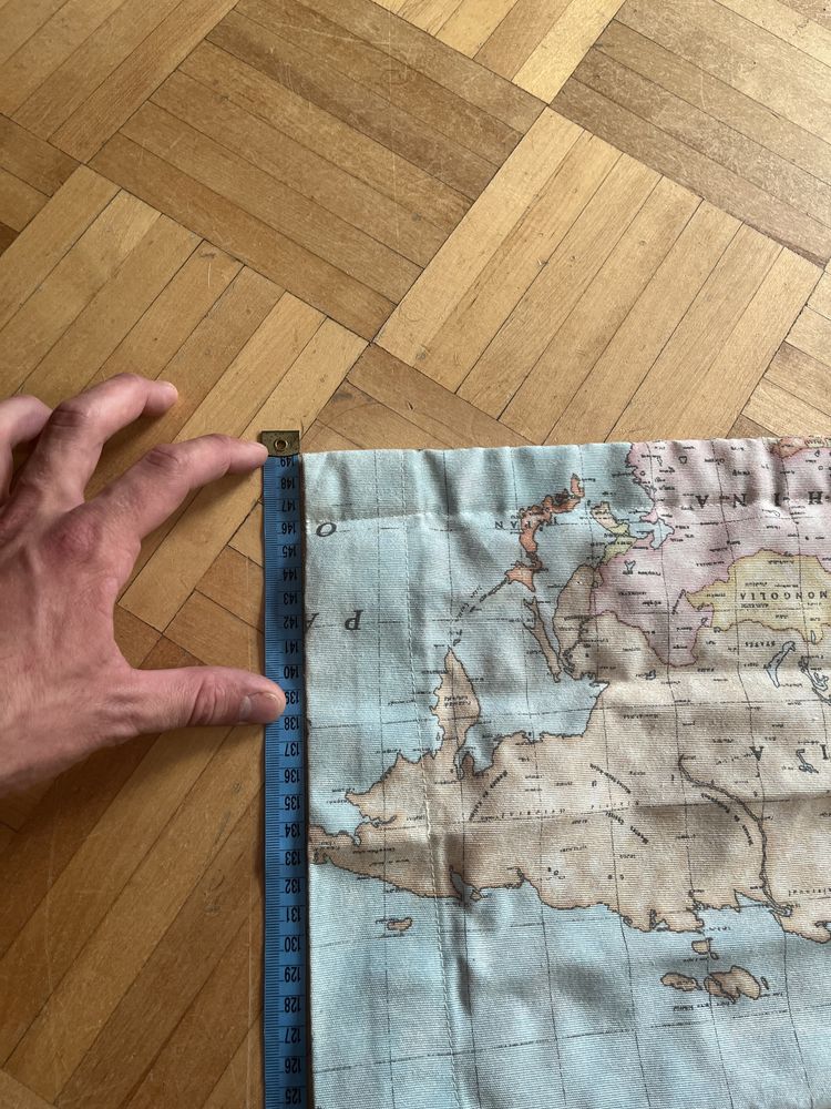 Roleta rzymska 120 x 150 cm 1,2 x 1,5m mapa świata