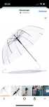 Parasol XXL transparentny nowy 5 sztuk