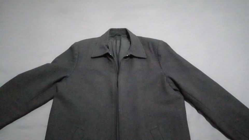 Casaco preto com fecho, homem, M/L