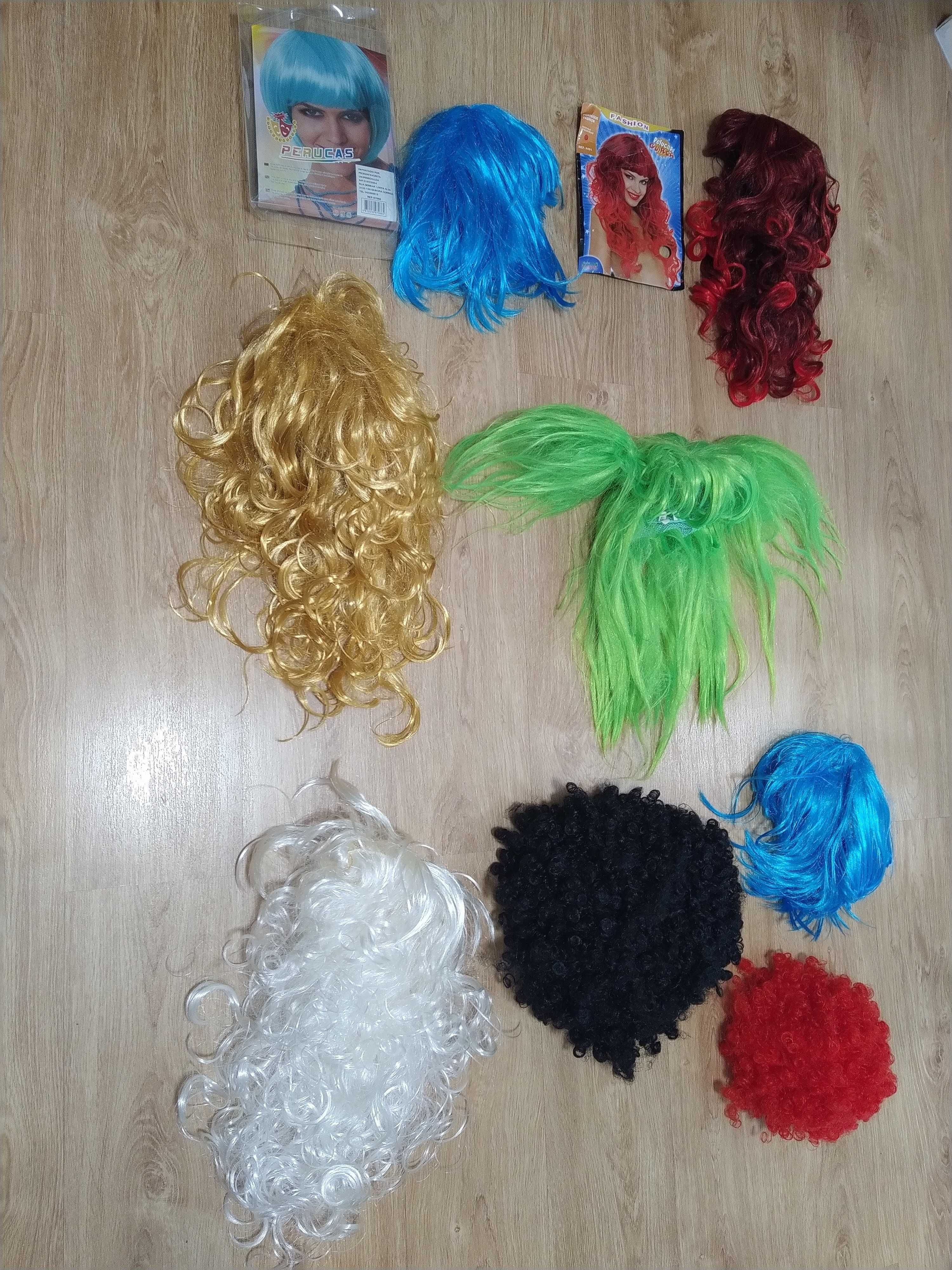 Cabeleiras para festas, Carnaval, Halloween, Passagem Ano, etc