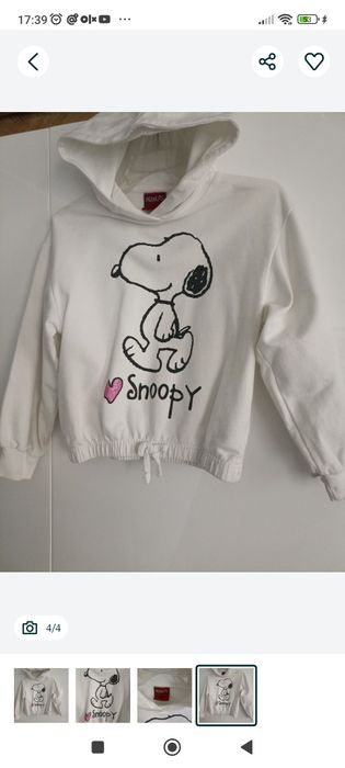 Bluza snoopy roz 134