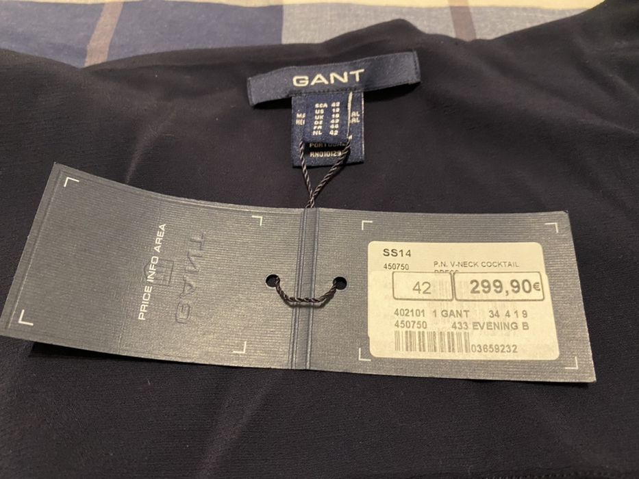 GANT vestido novo nunca usado azul marinho L