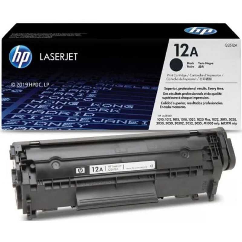 картридж заправлен Q2612A ориг HP12A canonLBP2900 MF4018 HP1020 HP1022