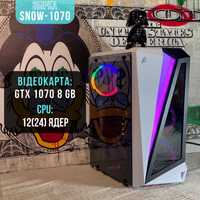 GTX 1070, Intel 12(24) Ядер, 16 ГБ DDR4, SSD | Игровой ПК