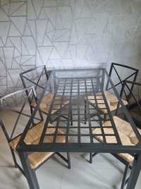 Stół z krzesłami Ikea (rezerwacja)