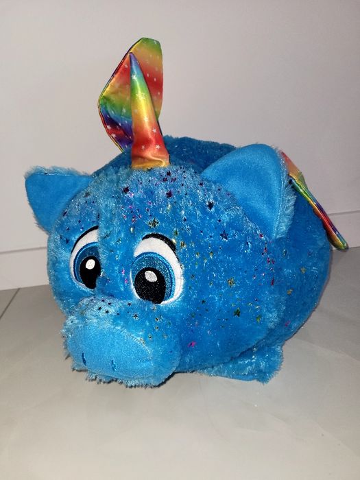 Duży pluszowy jednorozec świnka