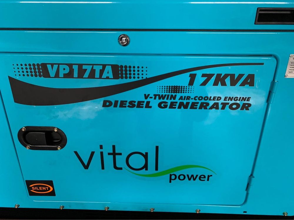 Дизельный генератор 17кВа, 3 фазы, медь, тихий корпус - распродажа