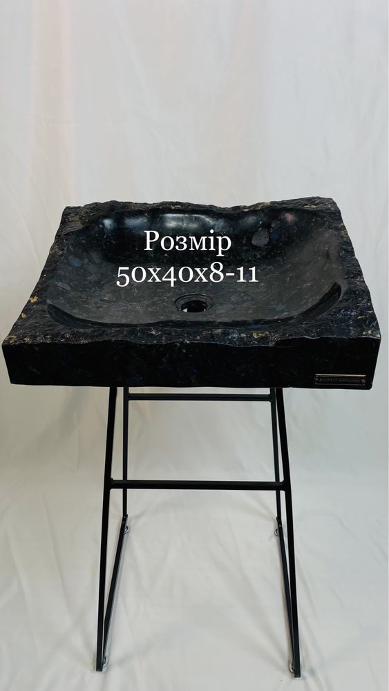 Раковина из натурального камня Базальта и Лабрадорита накладная ракови