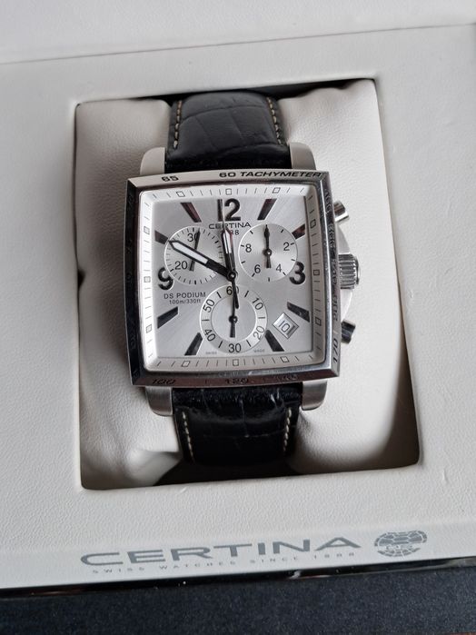 Certina DS Podium Square C001.517.16.037.01  zegarek Swiss szwajcarski