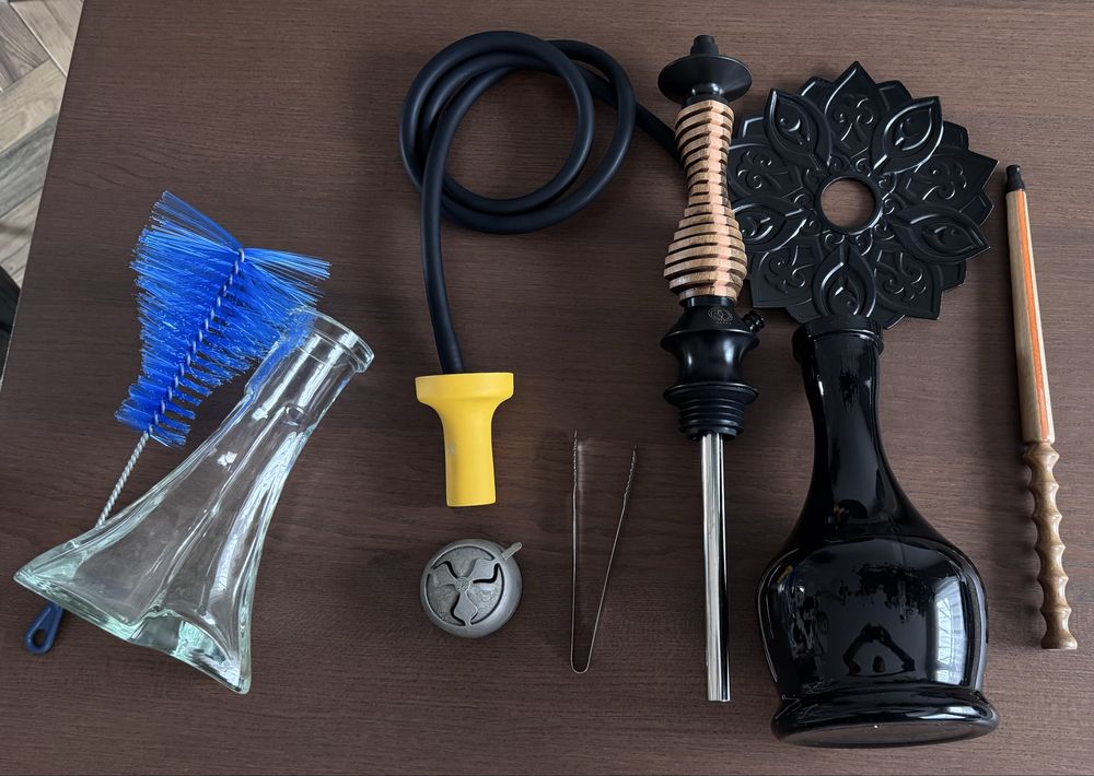 Shisha Karma Model 3.0 Red Hookah zestaw + cybuch, kaloud i wiecej