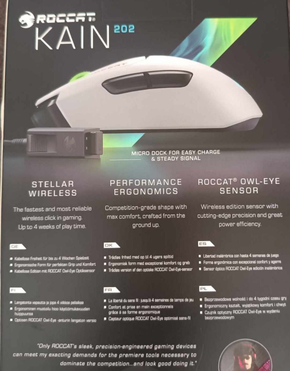 Ігрова мишка ROCCAT Kain 202 Wireless RGB | Нова

Продаю нову бездрото