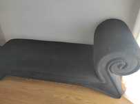 Chaise long Preto em camurça