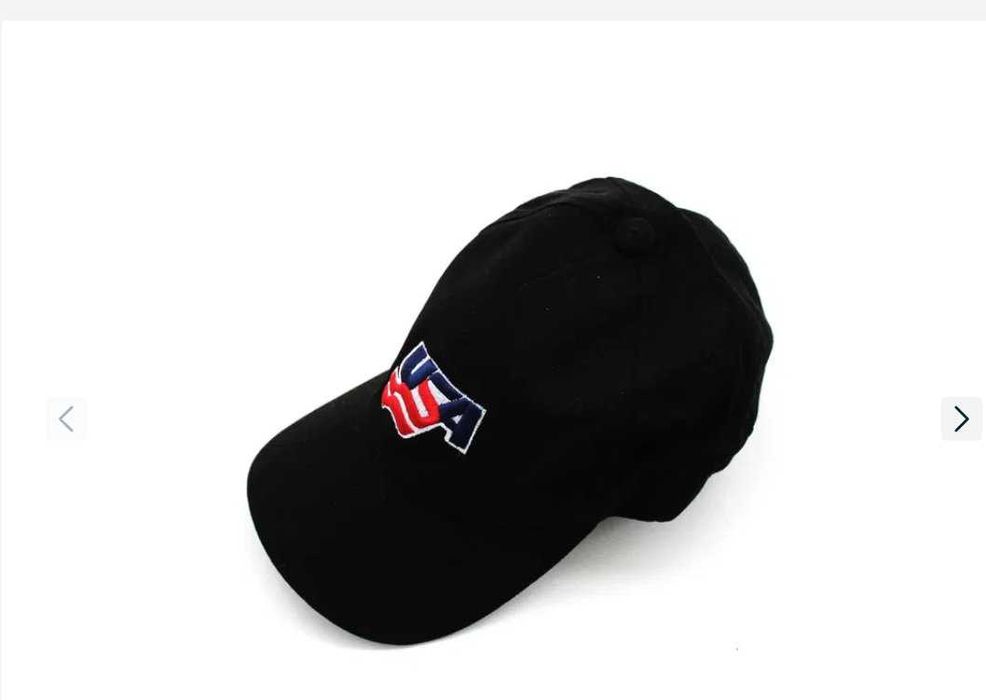 Czapka z daszkiem USA  pełna FULL CAP CZARNA