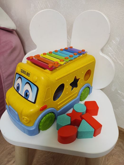 Сортер, ксилофон, автобус, машина