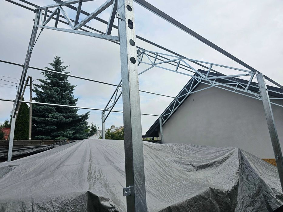 Garaż blaszany hala magazyn  wiata 6mx9m 4,5 m wysokości