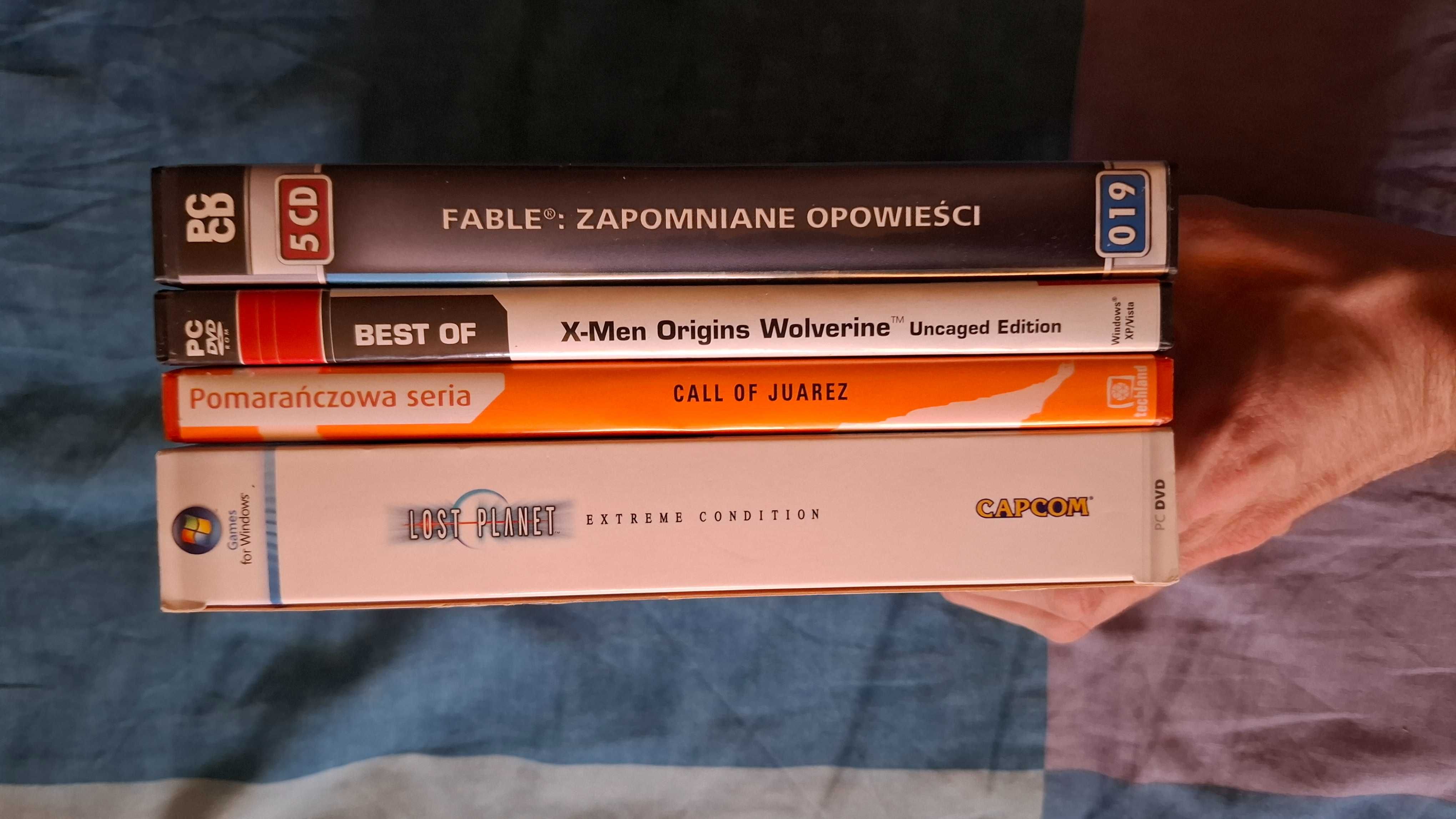 Zestaw gier PC: Fable 1, Xmen Origins, Lost Planet , Call of Juraez 1
