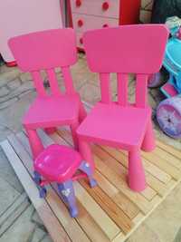 Conjunto de cadeiras de criança + banco