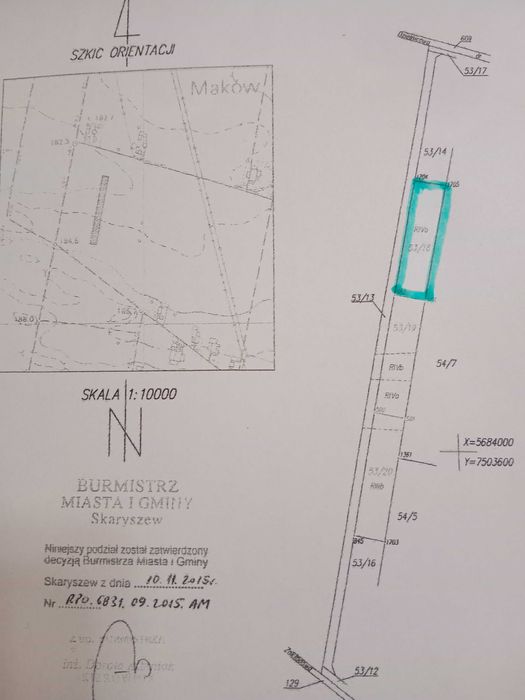 Działka budowlana 1149m