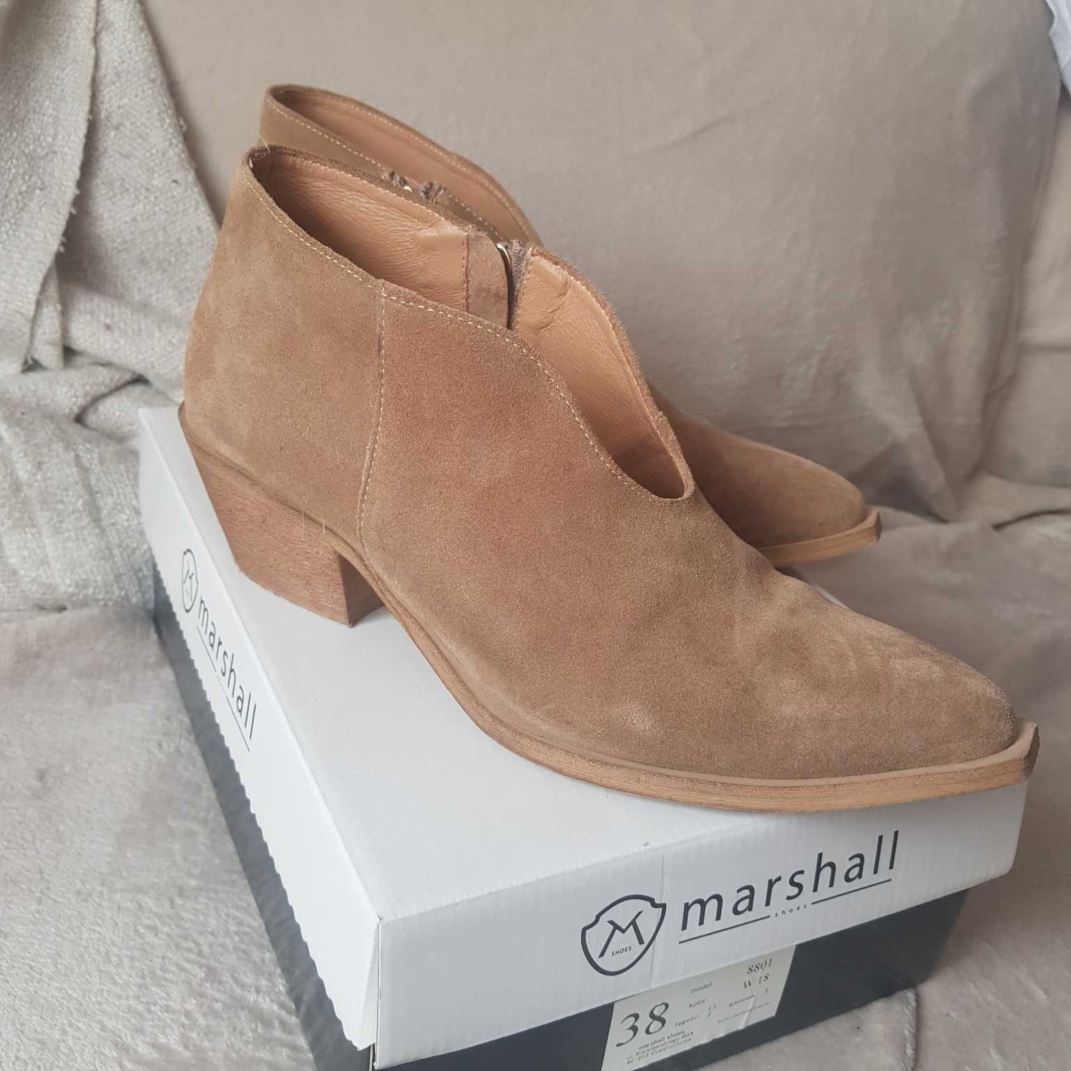 botki kowbojki skórzane r. 38 Marshall shoes