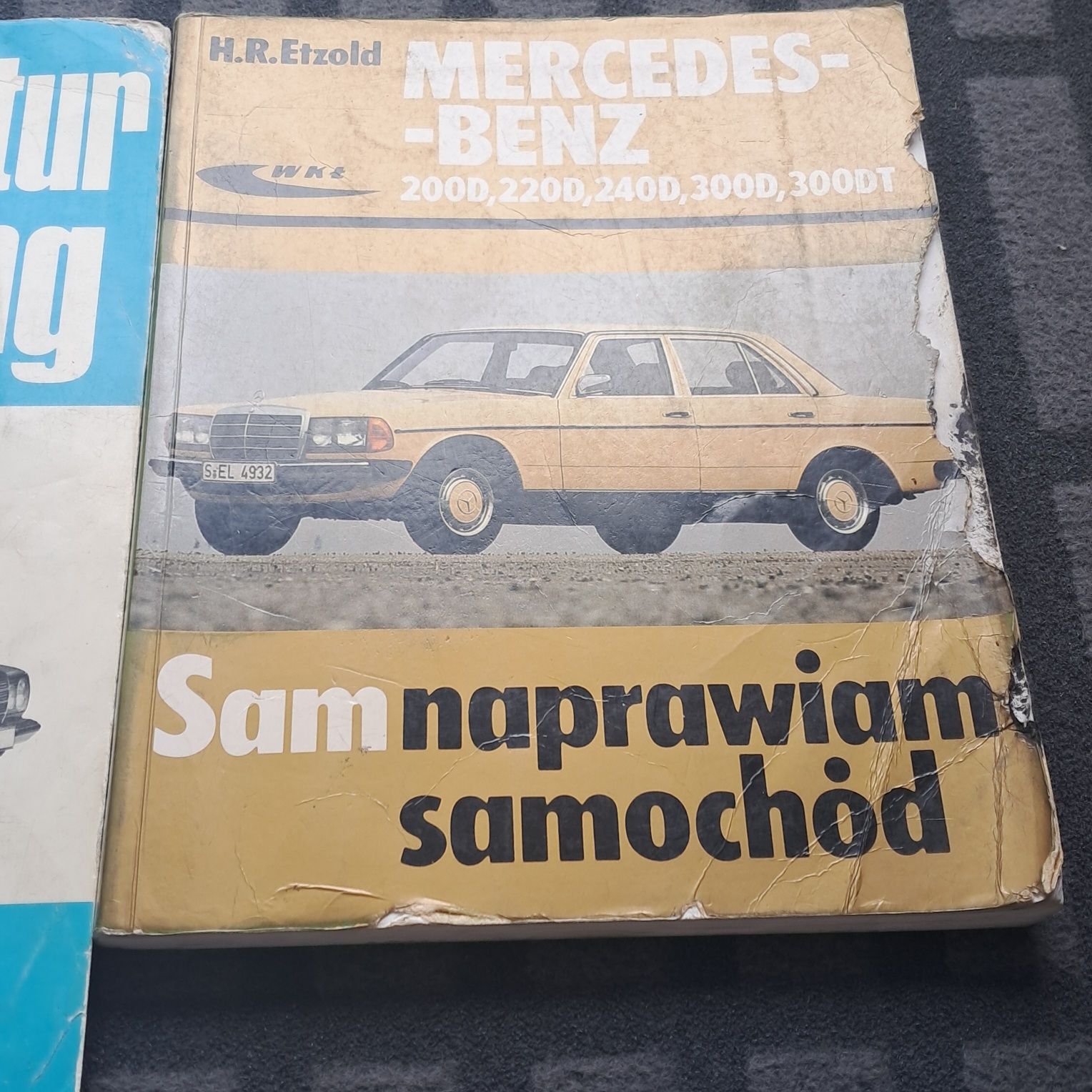 4 książki Mercedes różne. W124 W123 MB dostawcze 207D