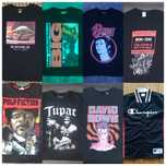 Футболка David Bowie, Big Notorious, Bon Jovi, Tupac, Pulp fiction,