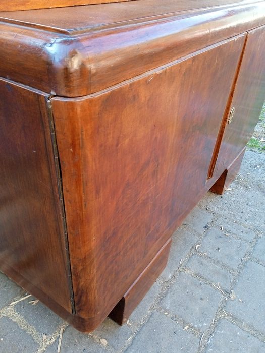 Kredens komoda z nadstawka drewno artdeco
