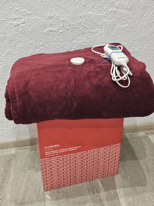 Koc elektryczny 180 x 130 bordowy