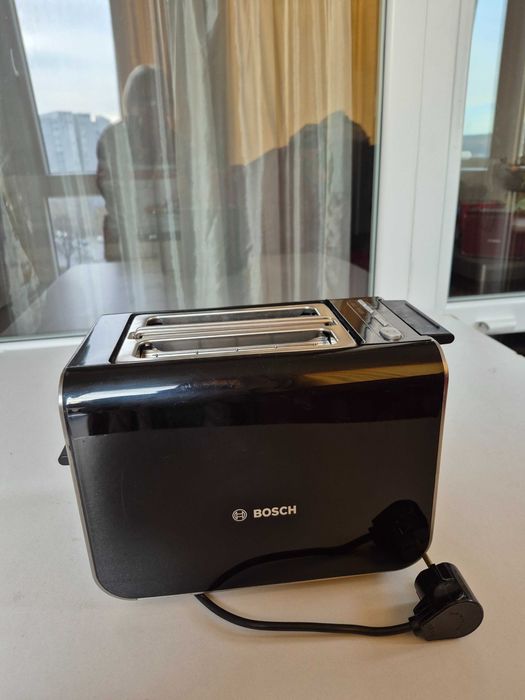 Тостер BOSCH модель TAT8613 GB/01, 860 W, цвет черный