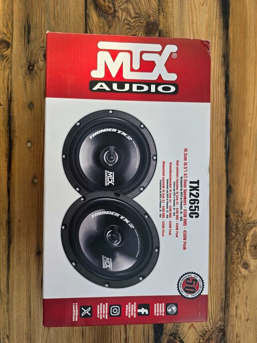 Głośniki samochodowe dwudrożne 165mm USA MTX Audio TX265C