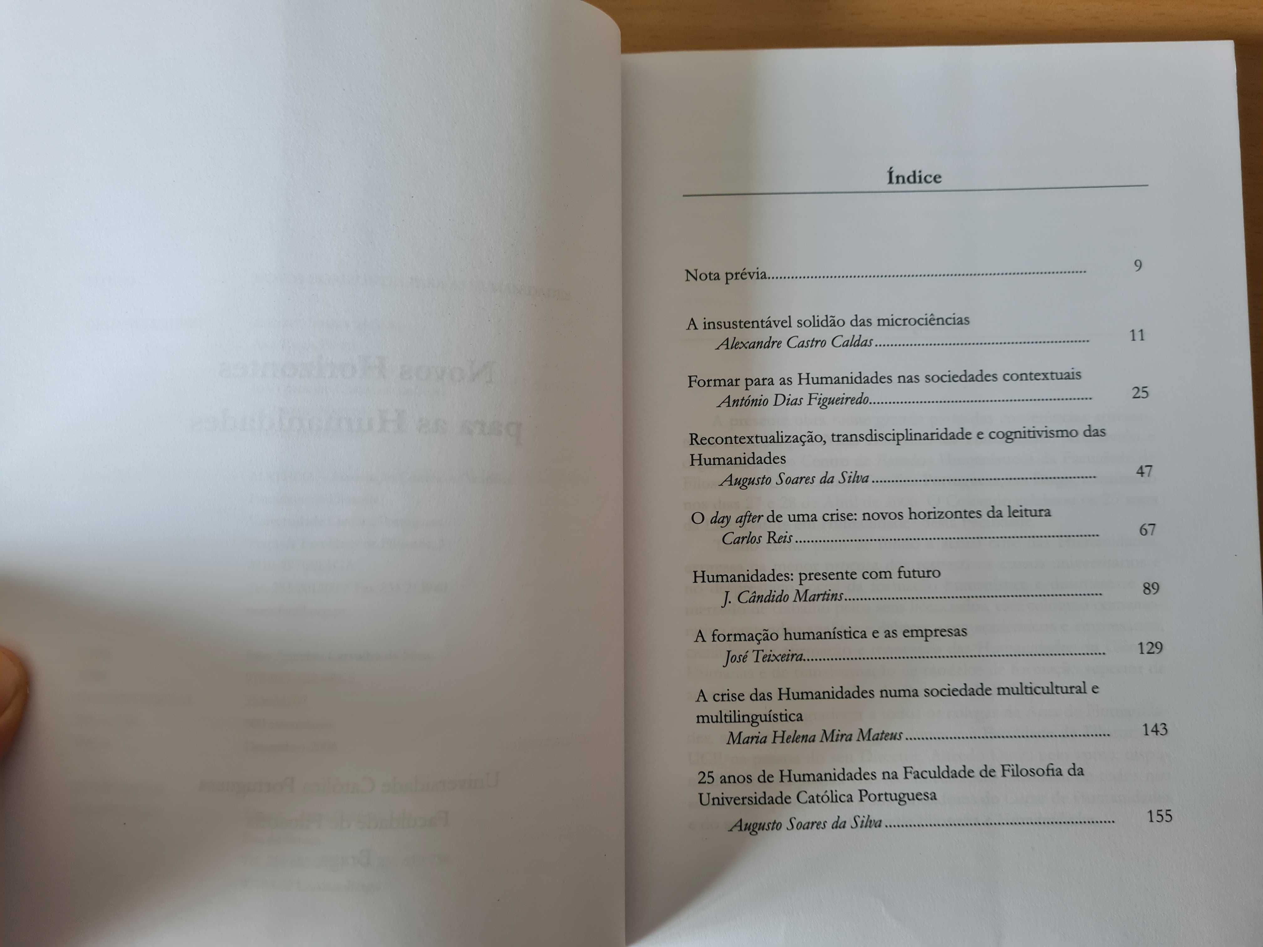 Livro "Novos Horizontes para as Humanidades"