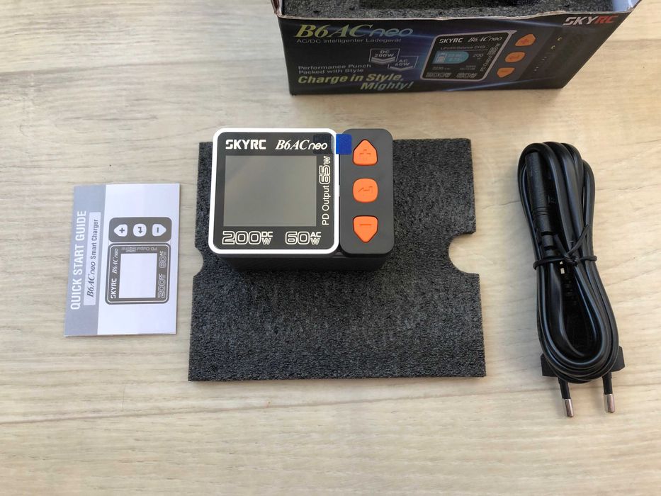 SKYRC b6ACneo, зарядне для дронів та збірок з вбудованим БЖ, TYPE-C