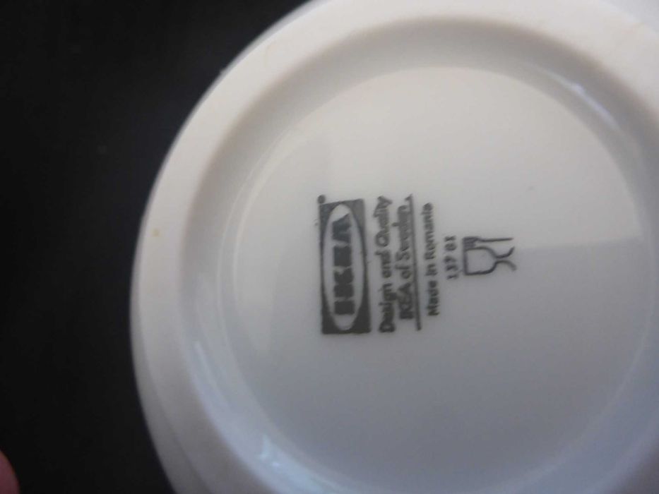 IKEA 5 mini tigelas tacinha redonda em porcelana branca - condimentos