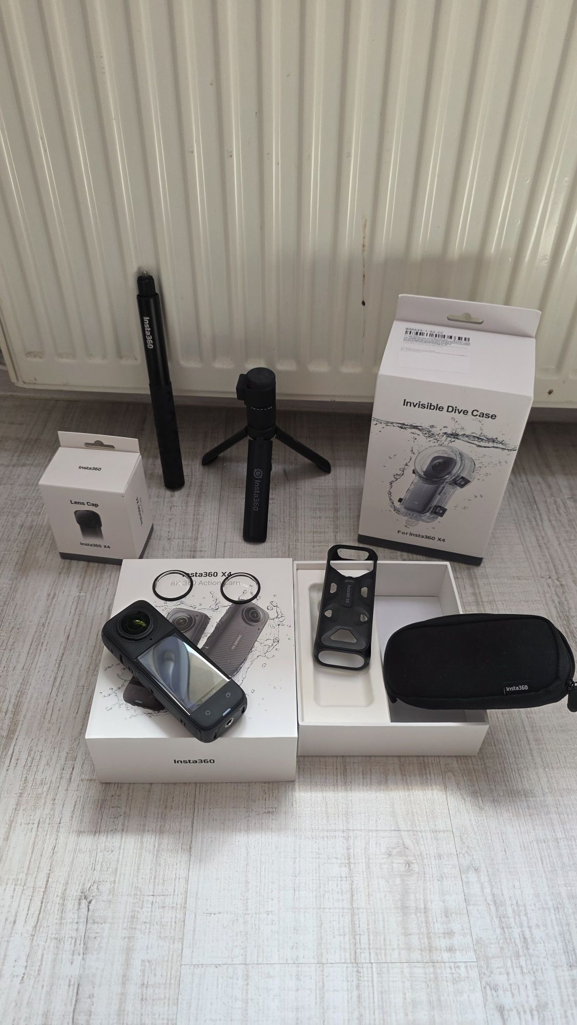 Insta360 x4, Gwarancja, Doskonaly Stanie, Duży zestaw