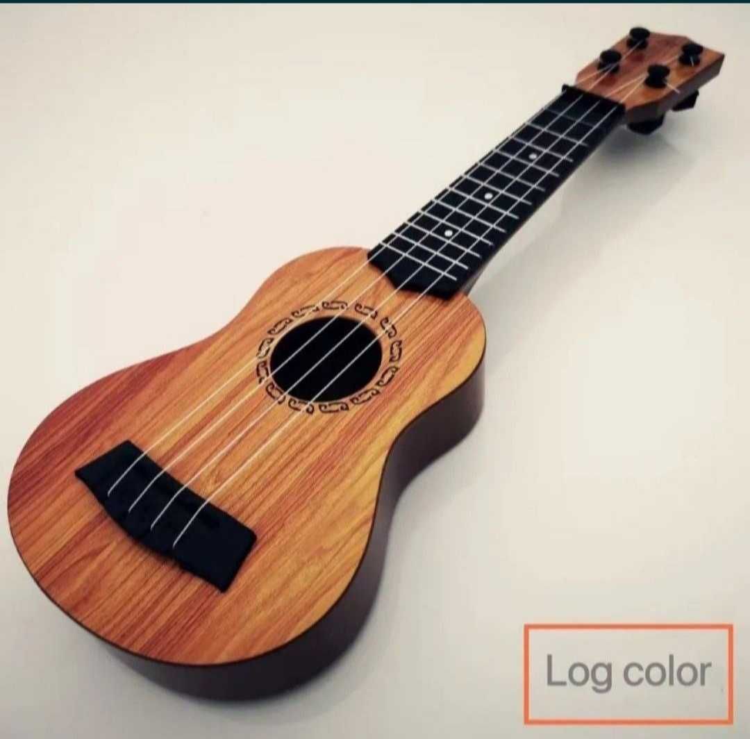Gitara ukulele dla dzieci brązowe 35cm.