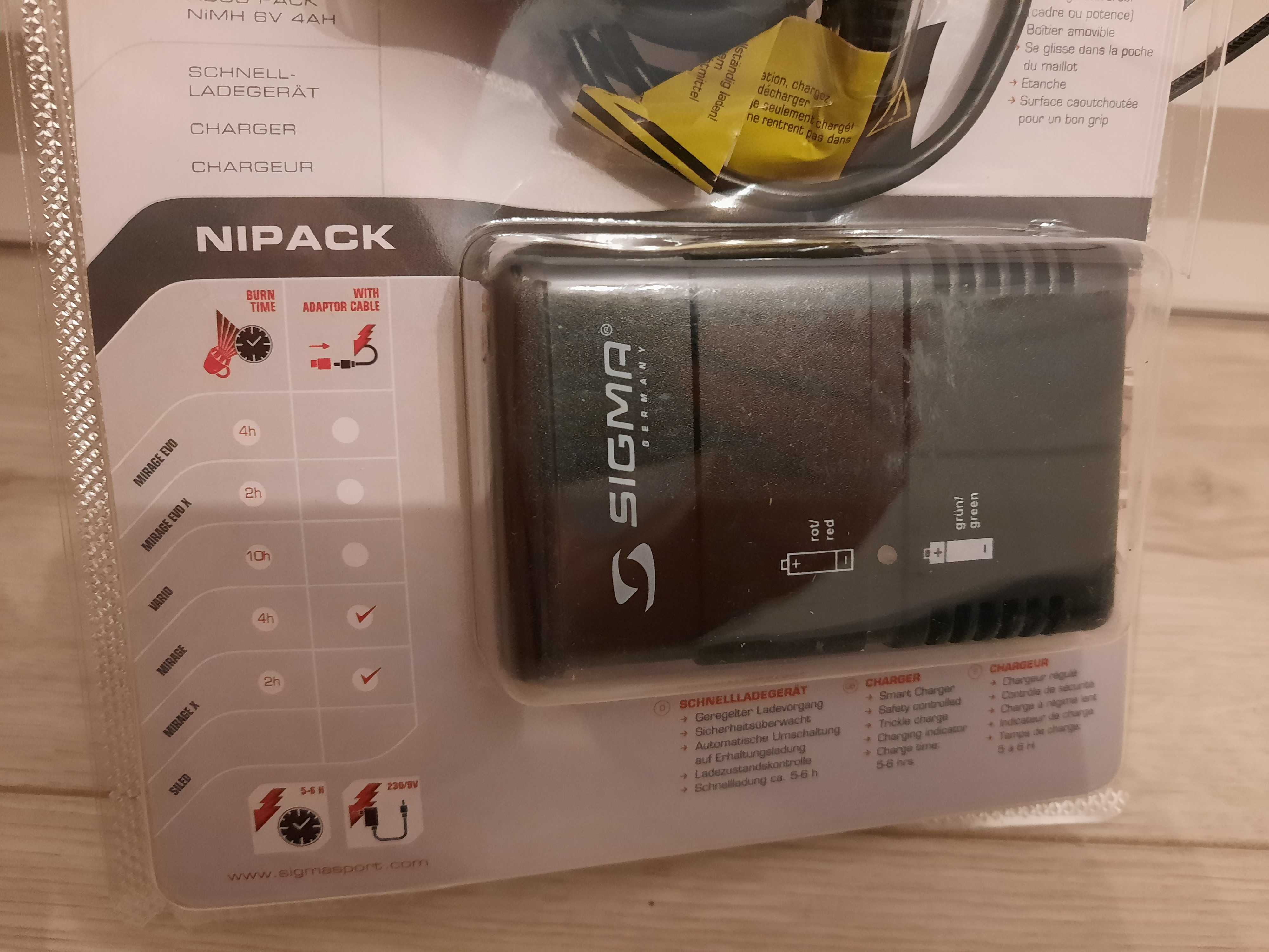 Sigma nipack ladowarka bateria akumulator