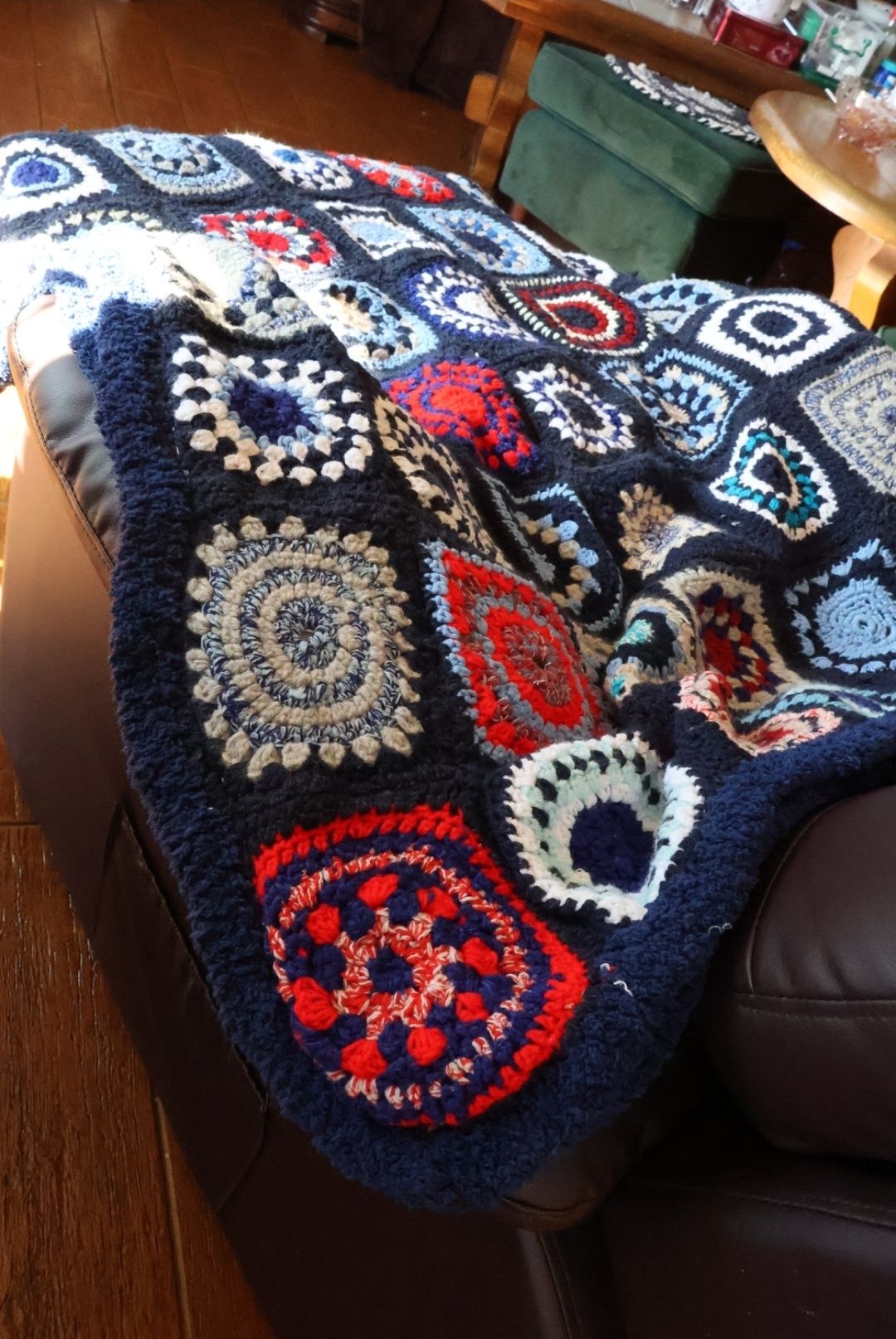 Koc Patchwork - rękodzieło