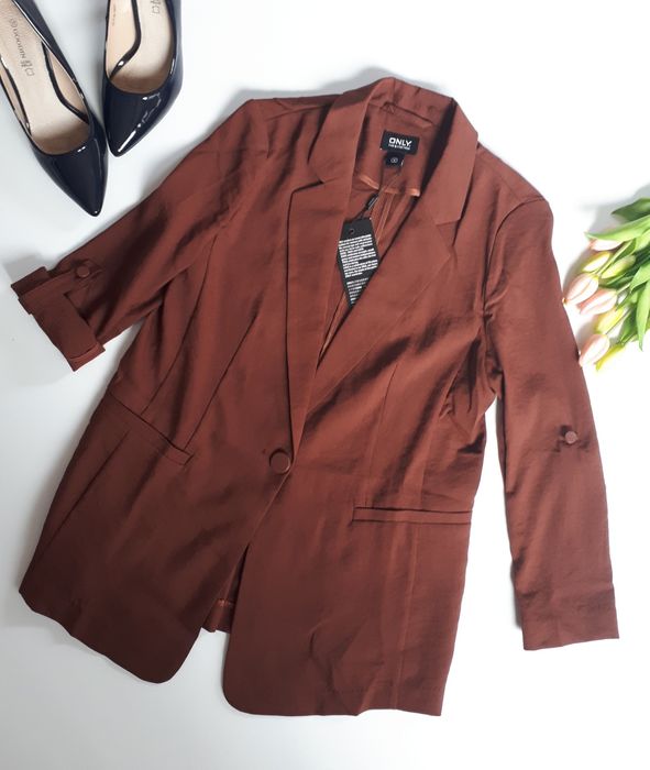 Marynarka brązowa czekoladowa damska Only S/M