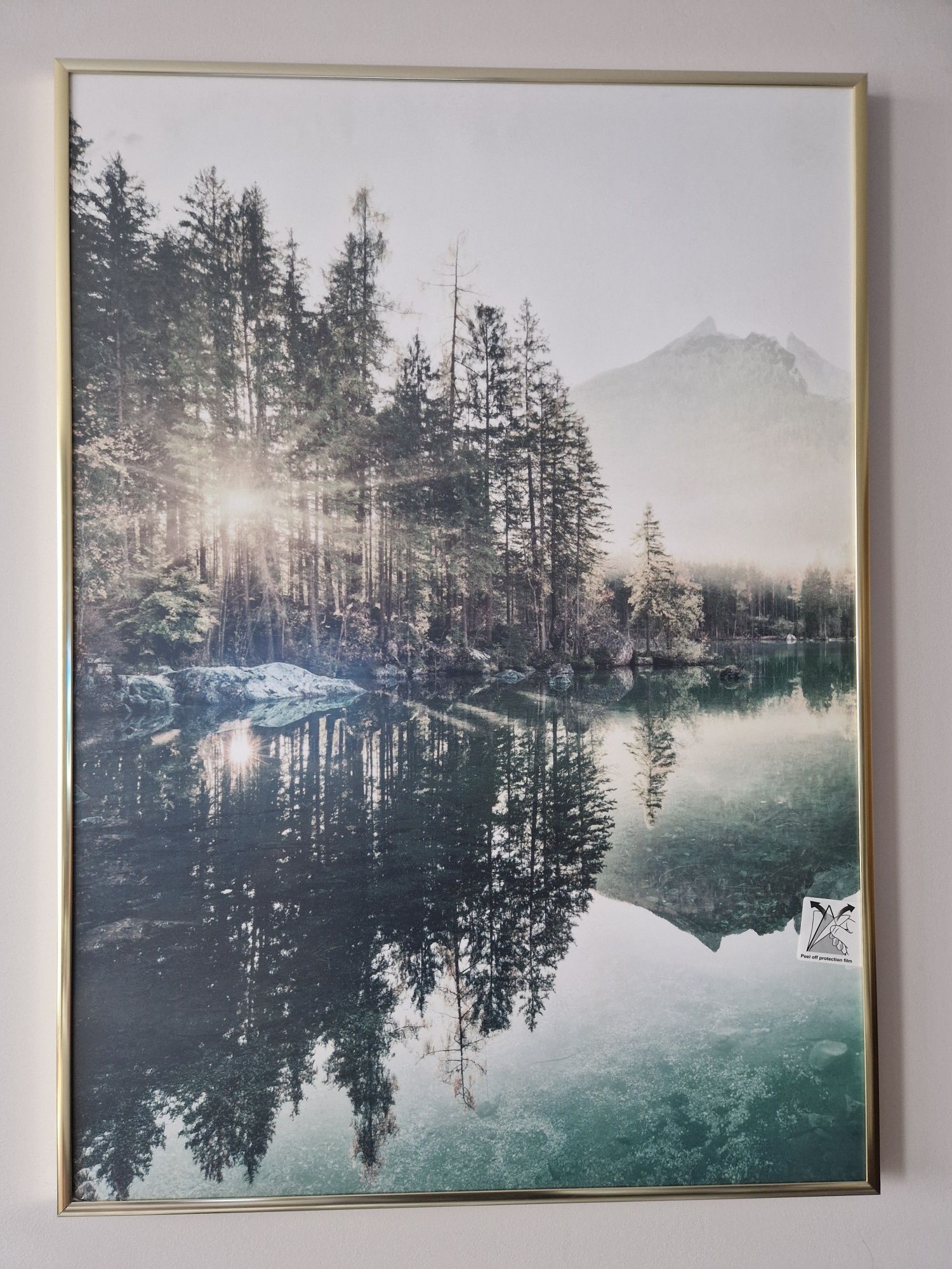 Plakat Jezioro o poranku 50x70cm