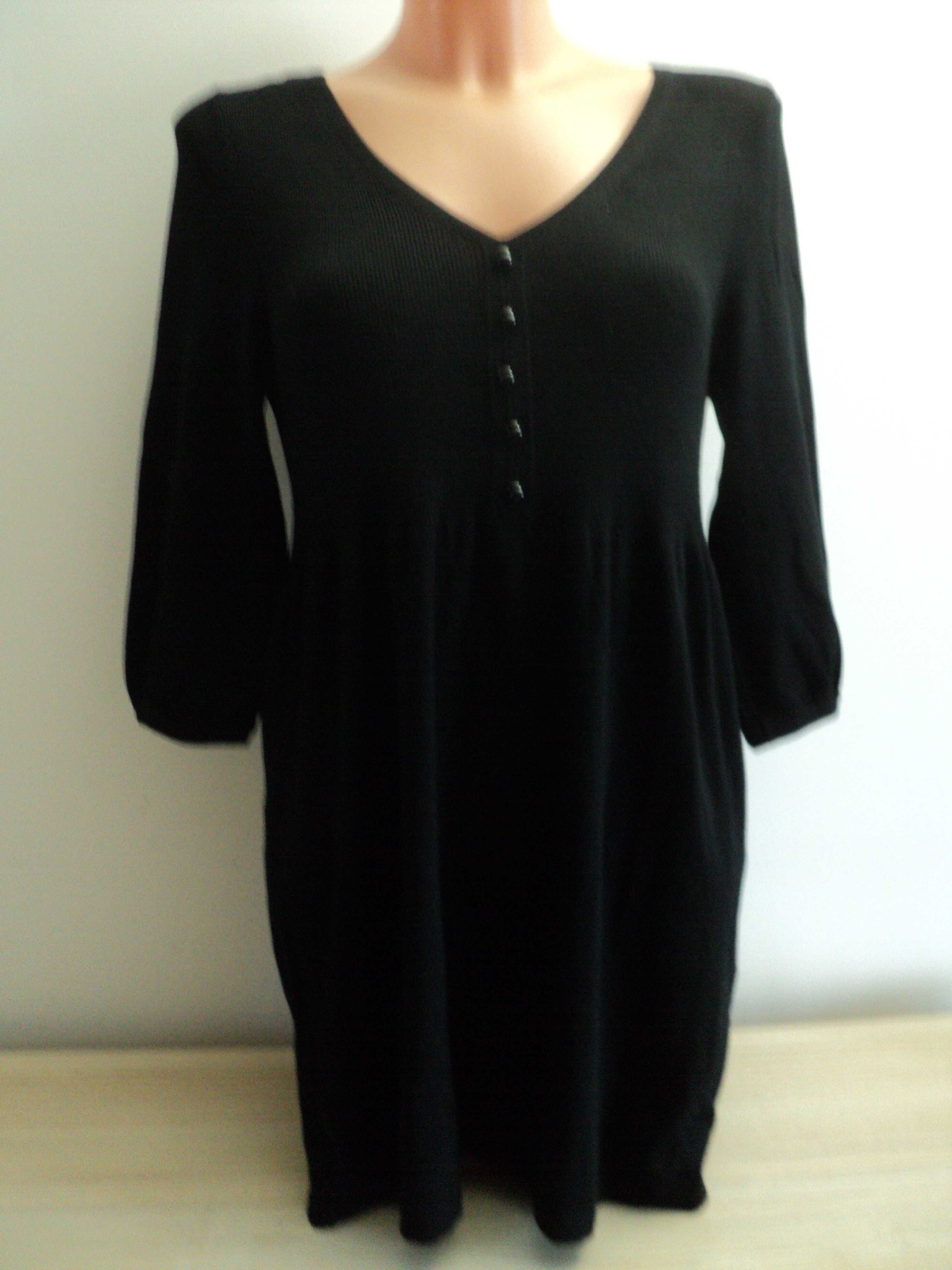 Czarna tunika, mini sukienka George roz. 42 XL