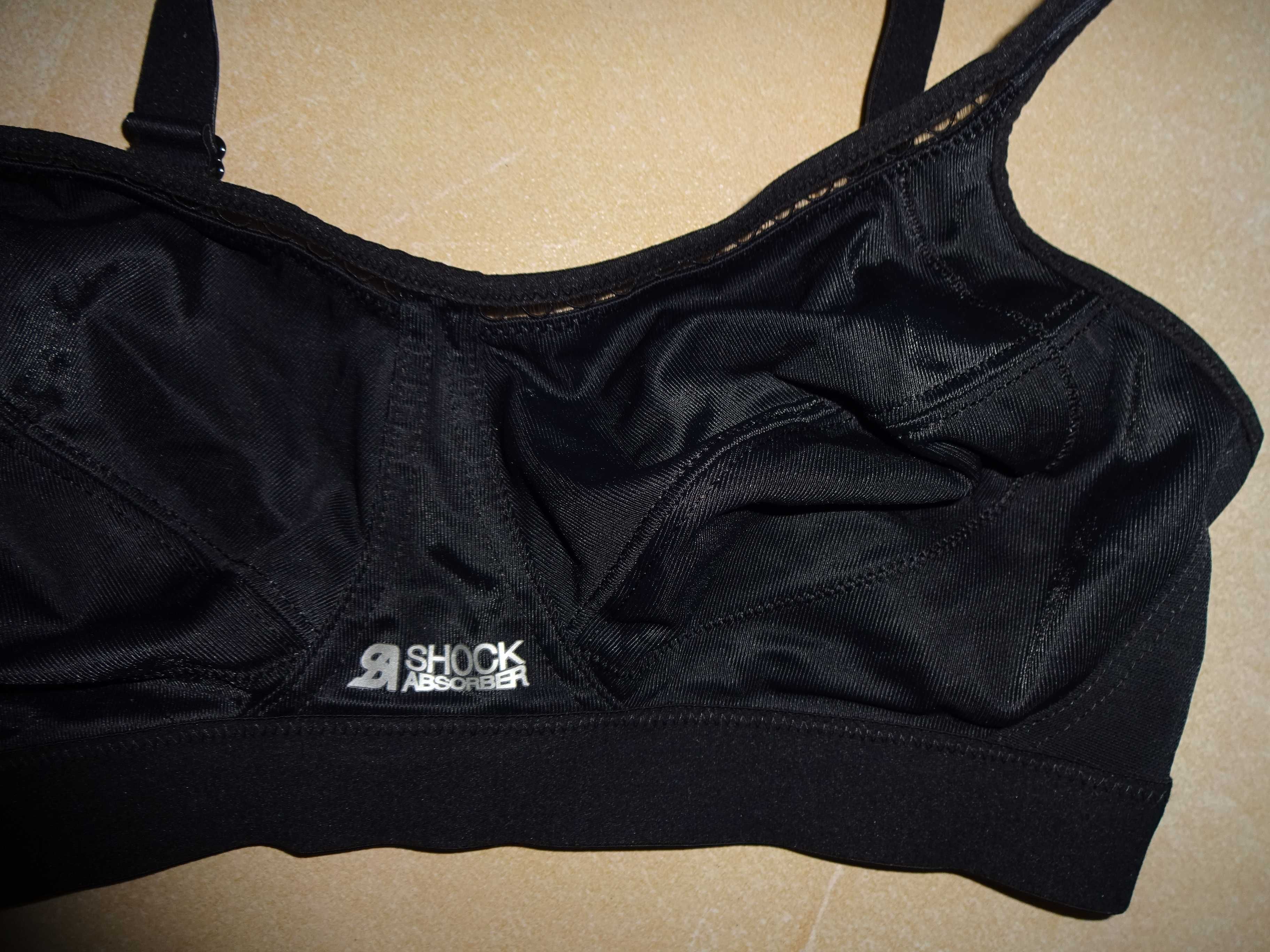 SHOCK ABSORBER oryg. czarny sportowy biustonosz Okazja 70E