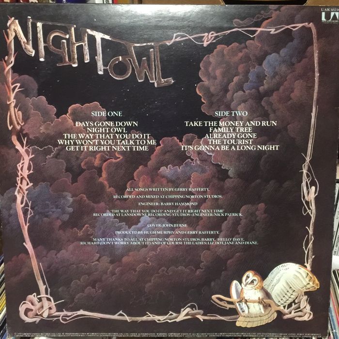 Vinil: Gerry Rafferty - Night Owl - 1979