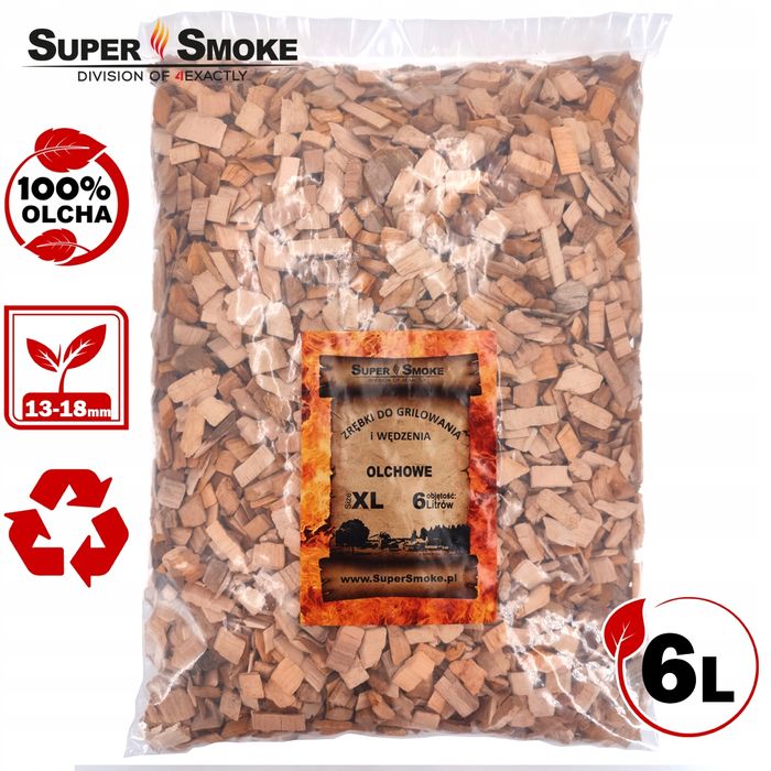 Zrębki Wędzarnicze Super Smoke OLCHA KL-13 (12-18mm) Extra Large 6L