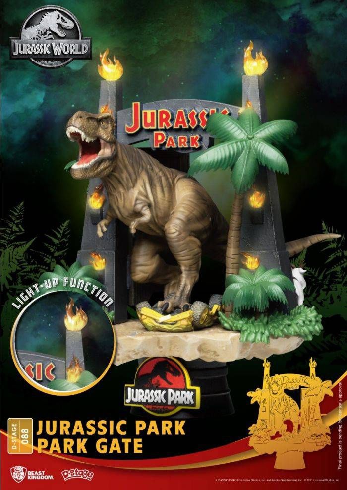 Figurka Jurassic Park D-Stage Diorama Park Gate Brama funko