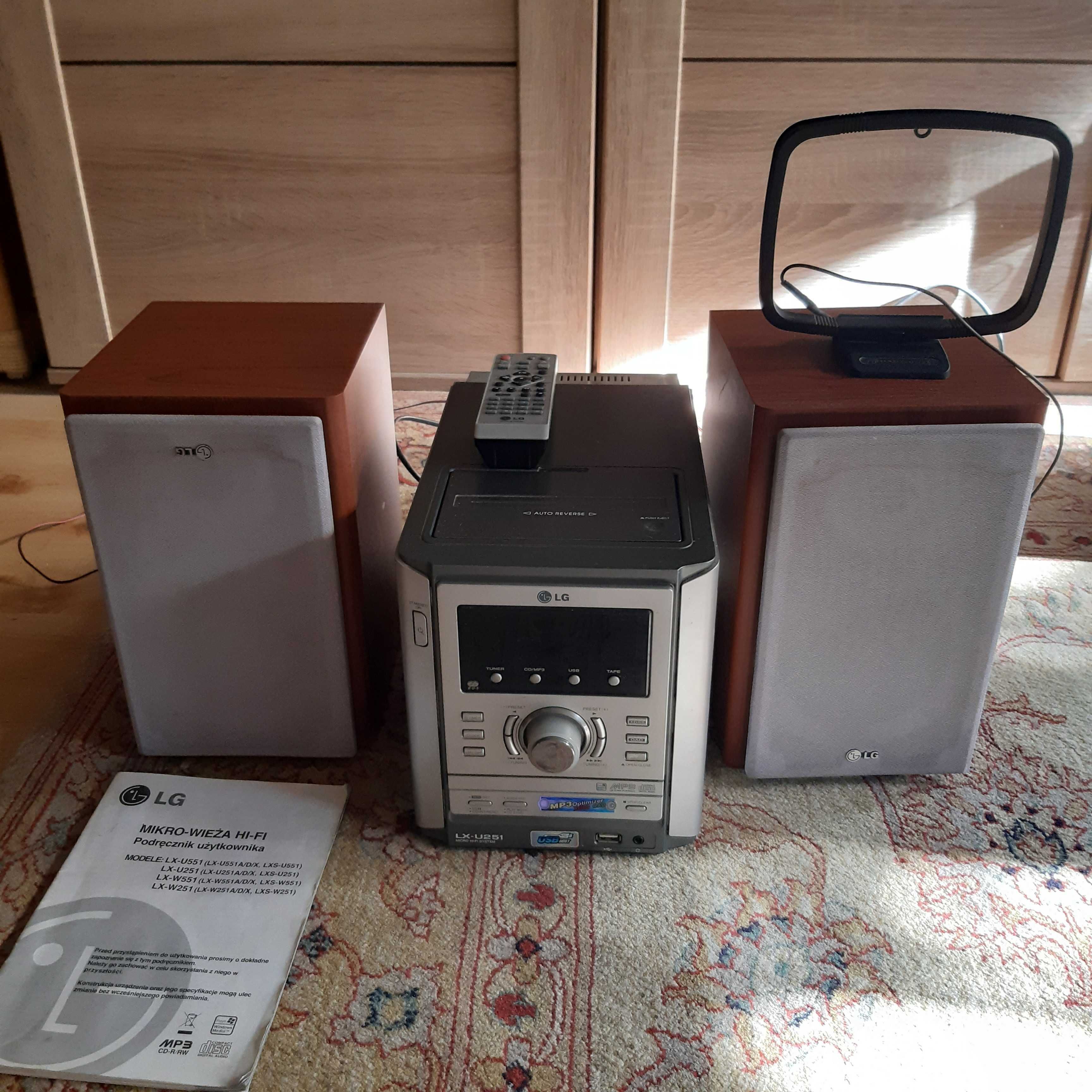 Mikro-Wieża Hi-Fi model U251 LX-U251A/D/X ; LXS-U251